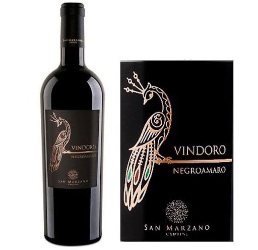 Rượu Vang Ý Con Công Vindoro Negroamaro 2018