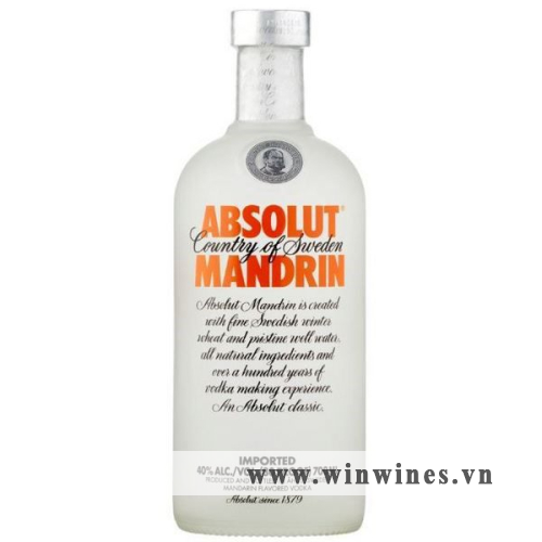 Absolut Vodka Mandrin 1L (Cam)