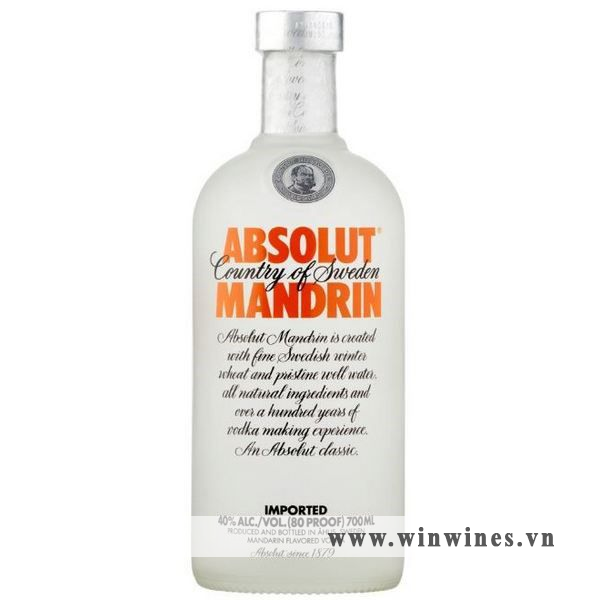 Absolut Vodka Mandrin 1L (Cam)