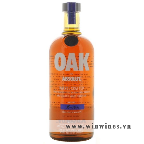 Absolut Vodka Oak Barrel Crafted