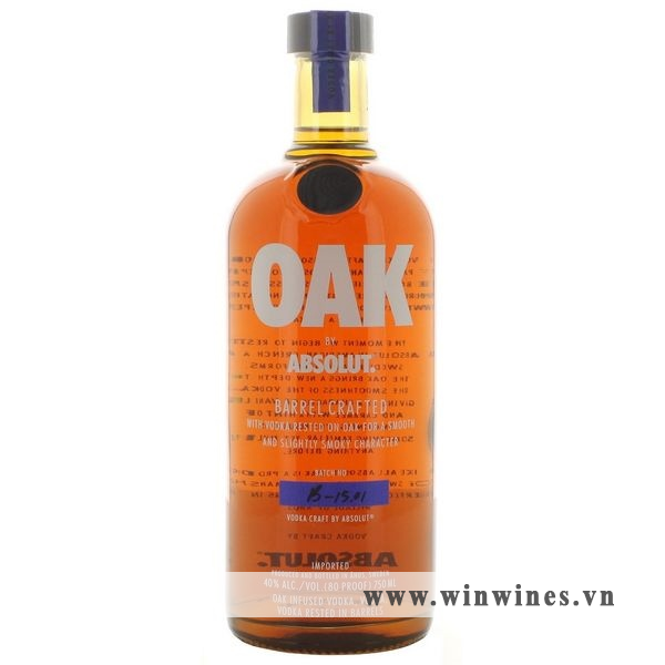 Absolut Vodka Oak Barrel Crafted