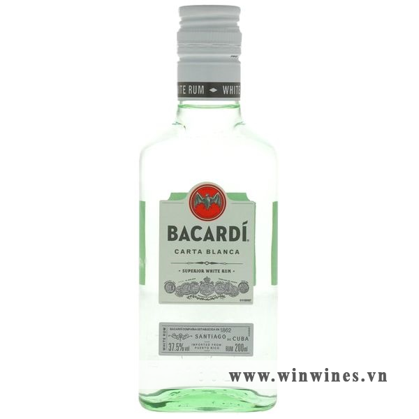 Bacardi White Rum 200ml