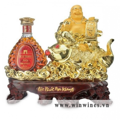 Brandy xo Di lặc vàng + kệ