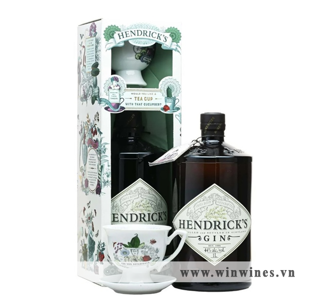 Hendrick's Gin 1L - Hộp Quà
