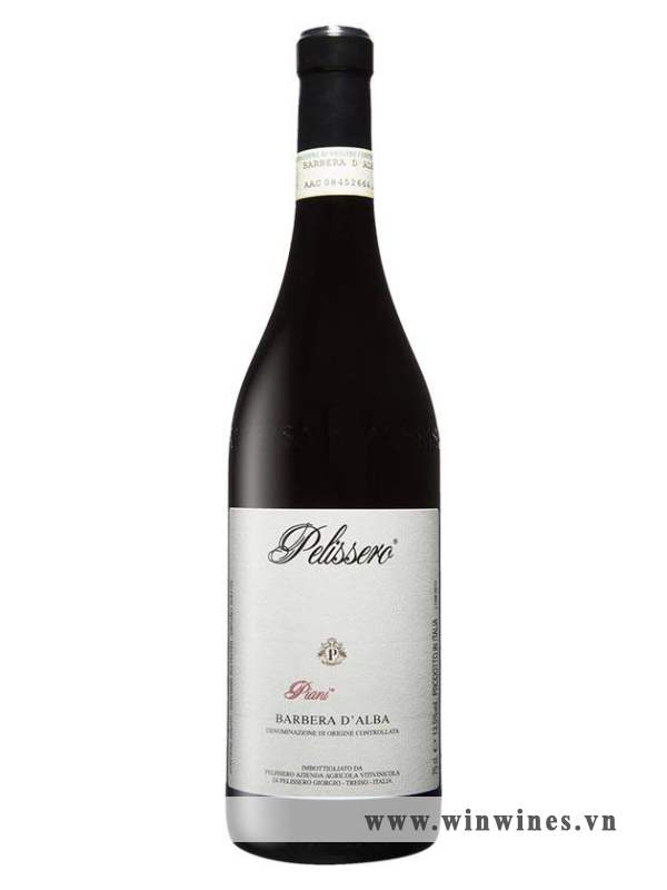 Rượu vang Ý Pelissero Piani, Barbera D’Alba DOC