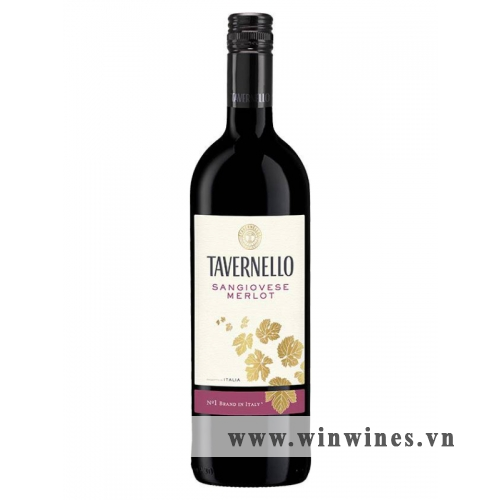 Rượu vang Ý Tavernello Sangiovese Merlot Rubicone 2019