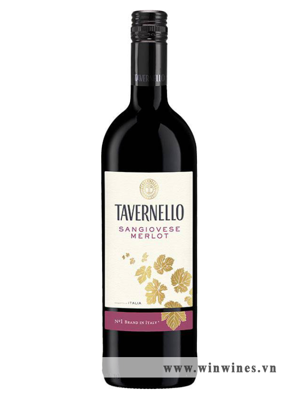 Rượu vang Ý Tavernello Sangiovese Merlot Rubicone 2019