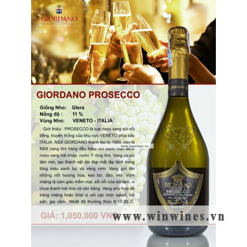 Giordano Prosecco Millesimato Extra Dry