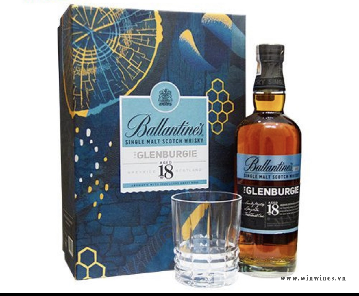 Ballantine's 18 Năm The Glenburgie - Hộp Quà Tết 2023