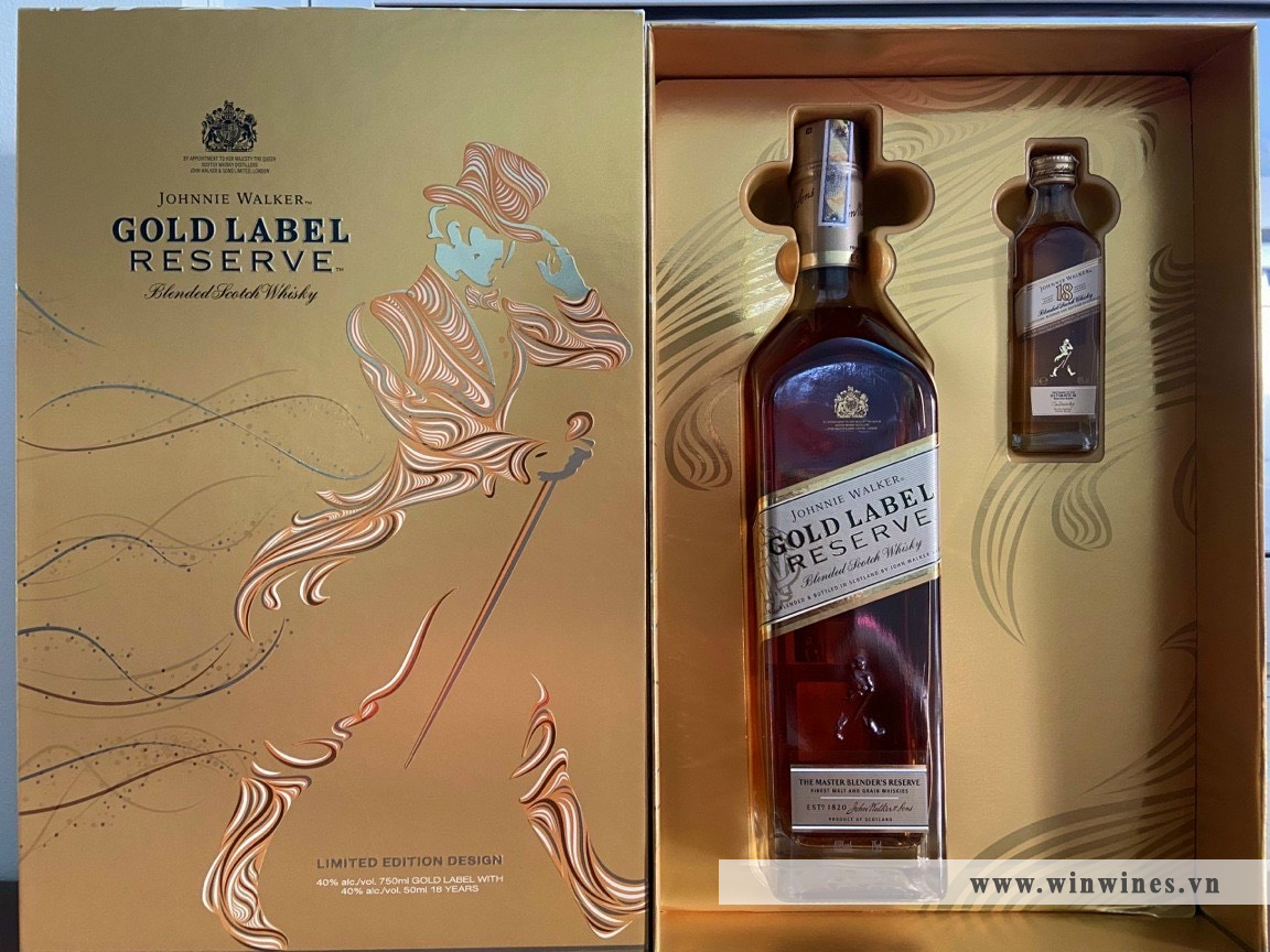 Hộp Quà Rượu Johnnie Walker Gold Label Reserve 2023