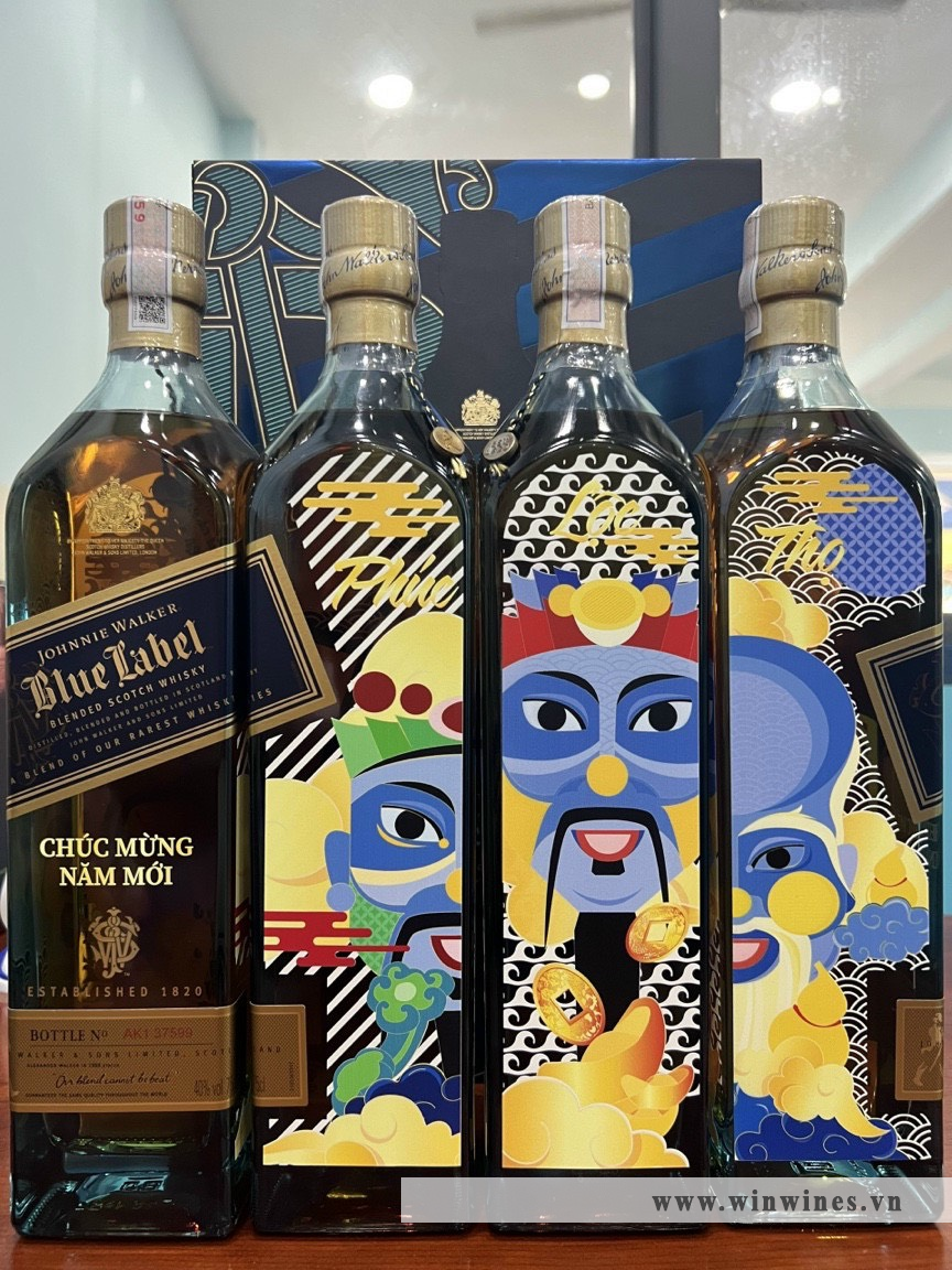 Johnnie Walker Blue Label - Hộp Quà Tết 2023 - PHÚC LỘC THỌ